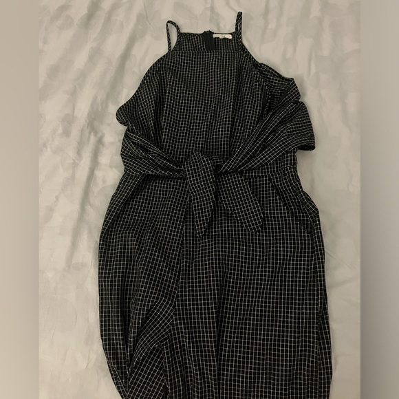 Wide leg plaid jumpsuit - Picture 2 of 5